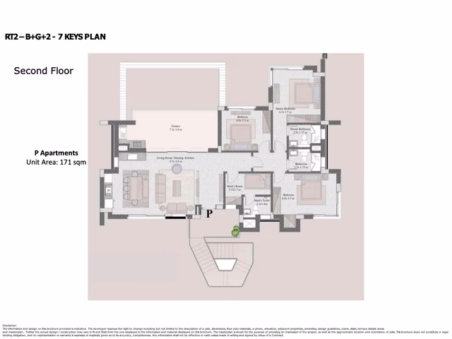 171m 3BR Penthouse Bay West Valley with Large Terrace - Image 2