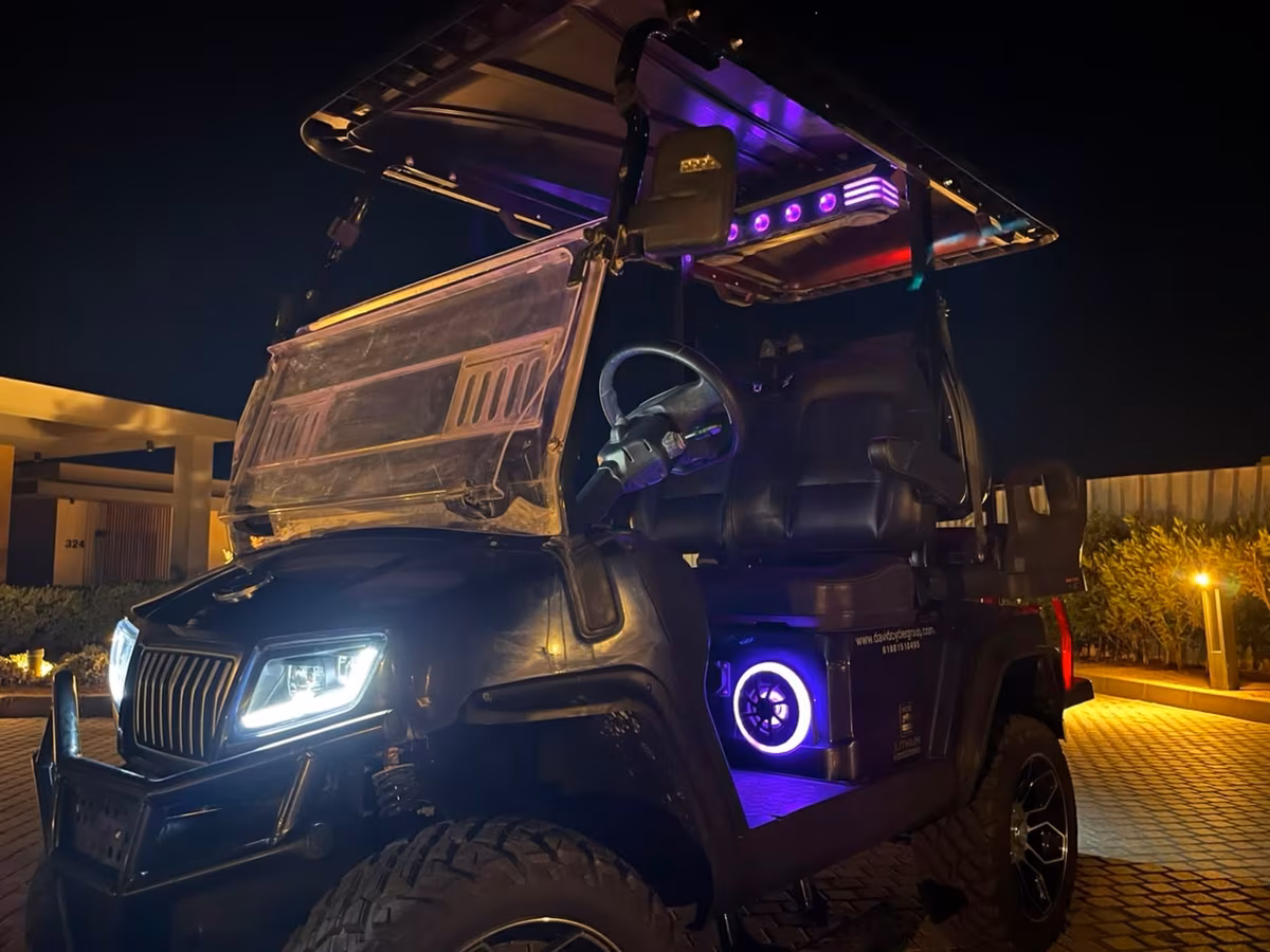 HDK Lithium Navy Golf Cart - Image 3